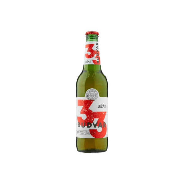 Pivo BUDVAR 33 0,5L Sklo