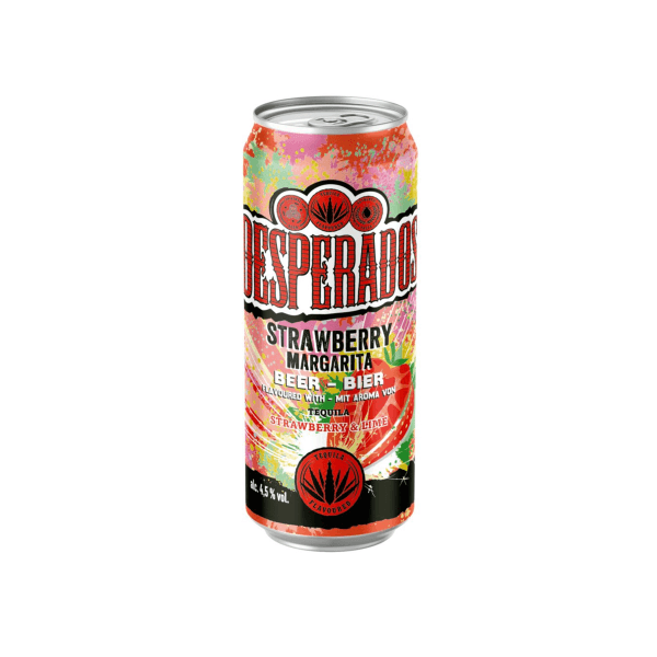 Pivo DESPERADOS 0,5L Strawberry Margarita 4,5% (4x6)