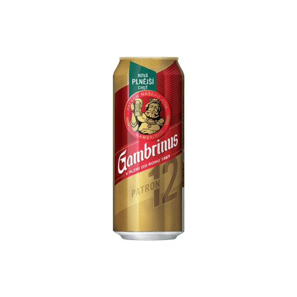 Pivo GAMBRINUS 12° 0,5L Patron (24)