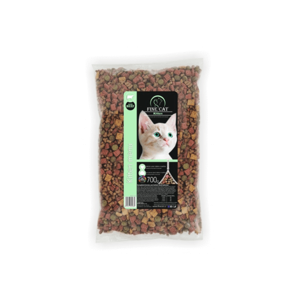 FINE CAT Granule 700g Hovězí Kitten