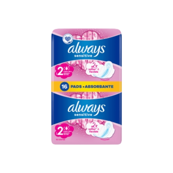 Vložky ALWAYS DUO Sensitive Super 16ks