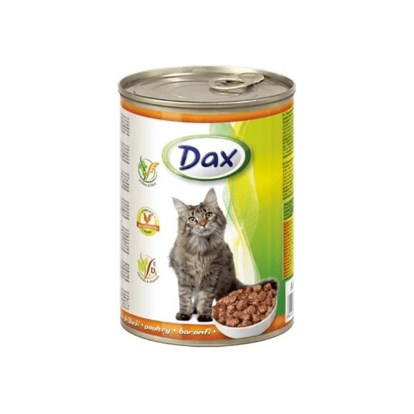 DAX Kousky pro kočky 830g Drůbeží