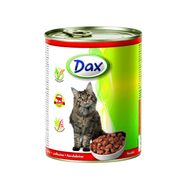 DAX Kousky pro kočky 830g Hovězí