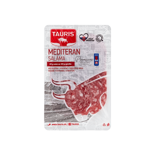 Salám krájený TAURIS 75g Mediteran